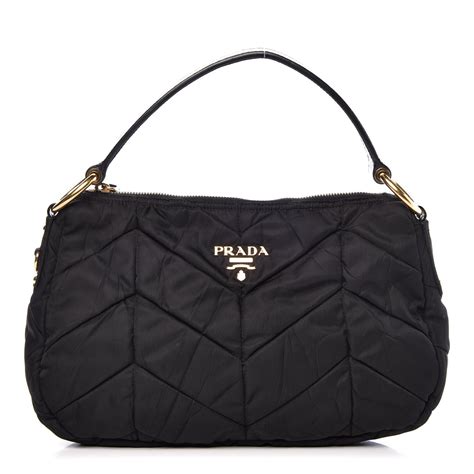 prada quilted tessuto nylon bag|Prada nylon baguette bag.